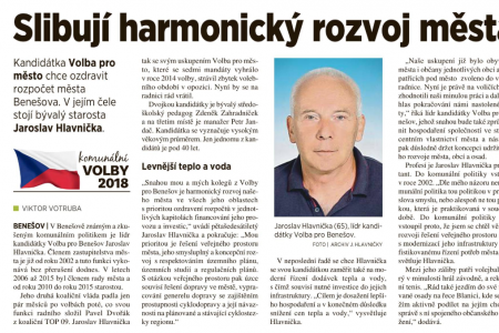 Rozhovor našeho lídra, ing. Jaroslava Hlavničky, pro MF DNES, časopis 5PLUS2 